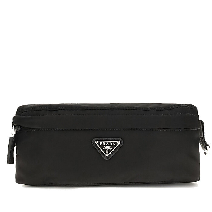 프라다 삼각 로고 패치 리나일론 벨트백 (블랙) 2VL043 2DMG F0002 - Prada