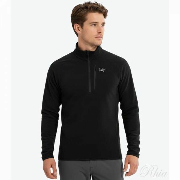 아크테릭스 델타 1 2 짚 넥 맨 ATPFM10550 BLK 집 M - Arcteryx
