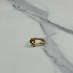 셀린느 노트 링 브래스 골드 피니쉬 반지 60 썸네일 3