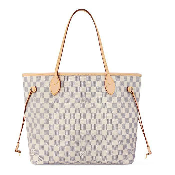 [밀라코/국내발송] 루이비통 네버풀 MM 다미에 아주르 캔버스 로즈 베이지 N40604 - Louis Vuitton
