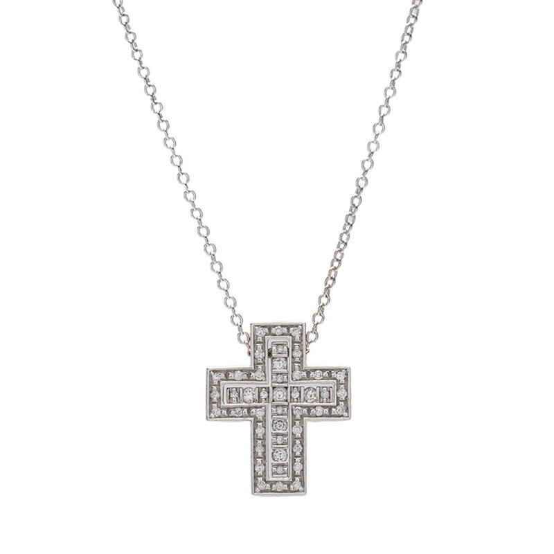 화이트 골드 다이아 18K 벨에포크 XS 목걸이 - Damiani