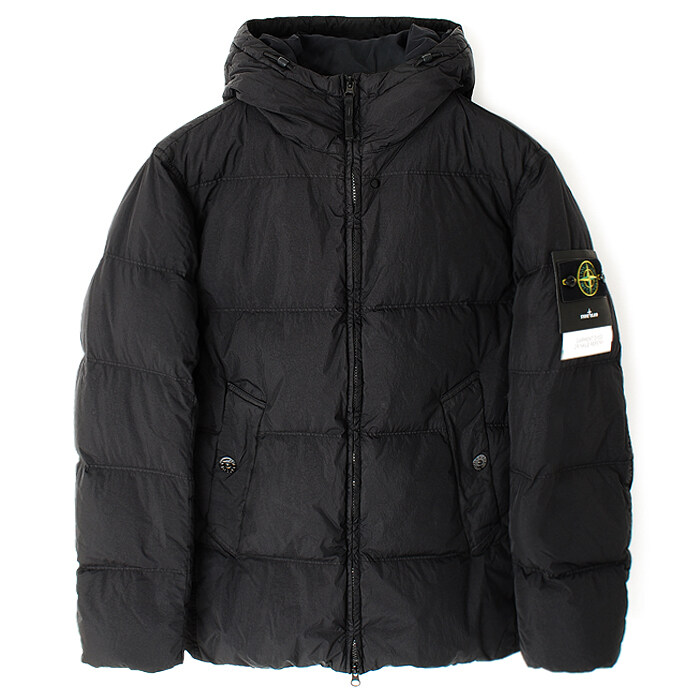 26FW 스톤 크링클랩스 후드 패딩 블랙 L2S154100037 S0A23 V0029 - Stone Island