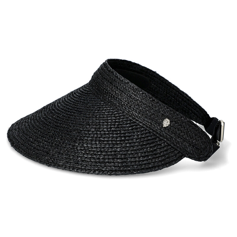 국내배송 26SS 헬렌카민스키 커스틴 라피아 브레이드 바이저 썬캡 HAT52474 CHARCOAL - Helen Kaminski