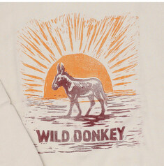 와일드동키 FG-RISING DONKEY CREWNECK TEA 공용 맨투맨 썸네일 1