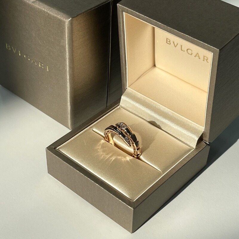 [더럭스] 불가리 세르펜티 바이퍼 링 다이아 로즈골드 54-56호 360456 - Bvlgari