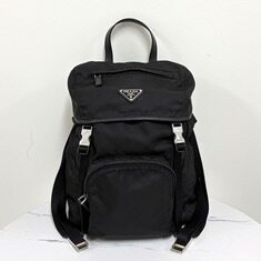 프라다 삼각로고 나일론 버클 백팩 블랙 (1BZ039) 썸네일 5