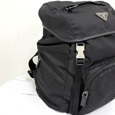 프라다 삼각로고 나일론 버클 백팩 블랙 (1BZ039) 썸네일 7