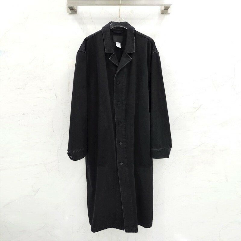 [럭스유] L / 알렉산더왕 블랙 싱글 캐주얼 데님 코트 - Alexander Wang