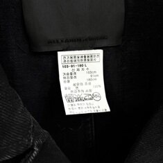 [럭스유] L / 알렉산더왕 블랙 싱글 캐주얼 데님 코트 썸네일 3