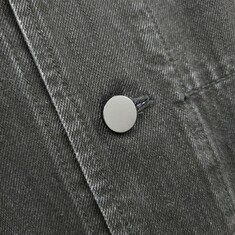[럭스유] L / 알렉산더왕 블랙 싱글 캐주얼 데님 코트 썸네일 2
