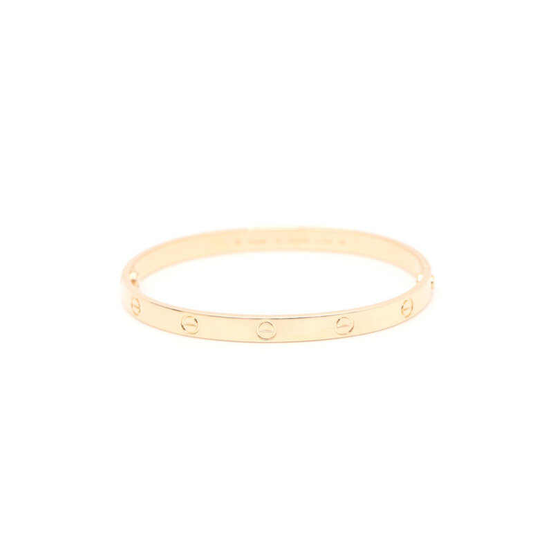 까르띠에 B6067517 옐로우골드 러브 브레이슬릿 뱅글 팔찌kk93665455 - Cartier