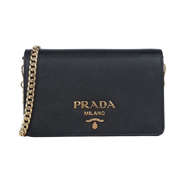 프라다 1BP006 사피아노 럭스 미니 금장 체인 크로스백 (백화점보증서) 37486K - Prada
