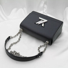 Louis Vuitton(루이비통) M50282 블랙 에삐 레더 은장 트위스트 MM 체인 숄더백 썸네일 4