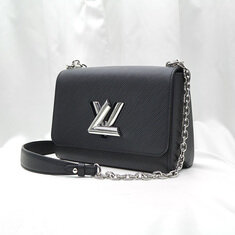 Louis Vuitton(루이비통) M50282 블랙 에삐 레더 은장 트위스트 MM 체인 숄더백 썸네일 2