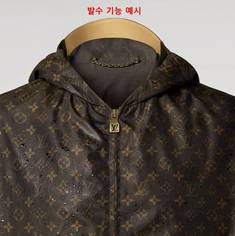 [백화점 풀셋] 루이비통 남자 실크 테크 후드 집업 브라운 윈드브레이커 바람막이 L1AKO9U 썸네일 1