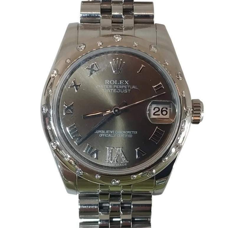 롤렉스 SS 여성 시계 롤렉스 데이저스트 31mm 다이아몬드 베젤 178344 - Rolex