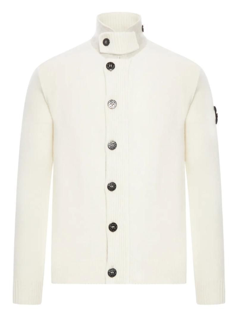 국내배송 스톤아일랜드 스탠드업 칼라 가디건 - Stone Island