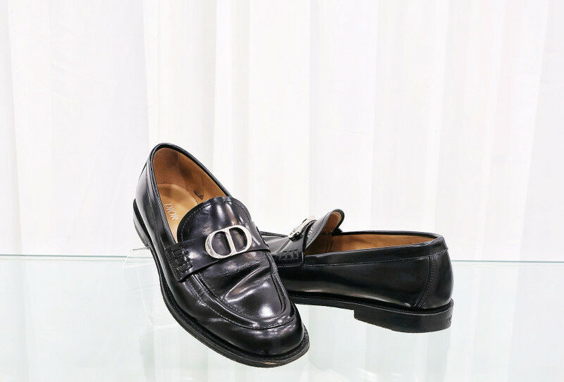 크리스찬 디올 그랜빌 블랙 유광 구두 3LO138ZJQ_H900 사이즈40 백화점구매 남성 로퍼 - Christian Dior