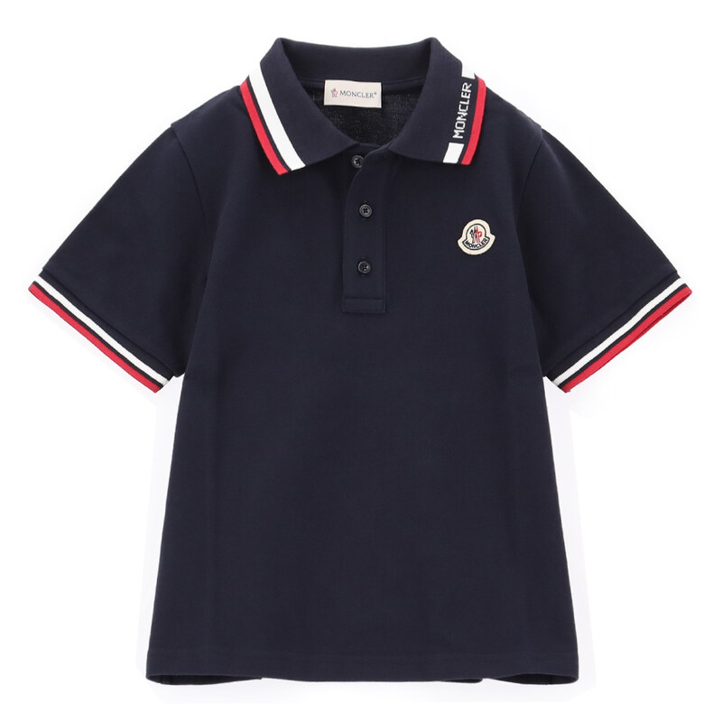국내배송 26SS 몽클레어 키즈 로고 패치 폴로 반팔 티셔츠 8A00012 8496W 778-K - Moncler