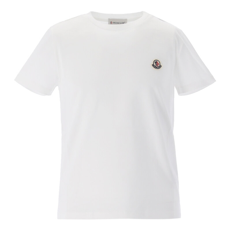 국내배송 26SS 몽클레어 키즈 로고 패치 반팔 티셔츠 8C00034 89AT9 WHITE-K - Moncler