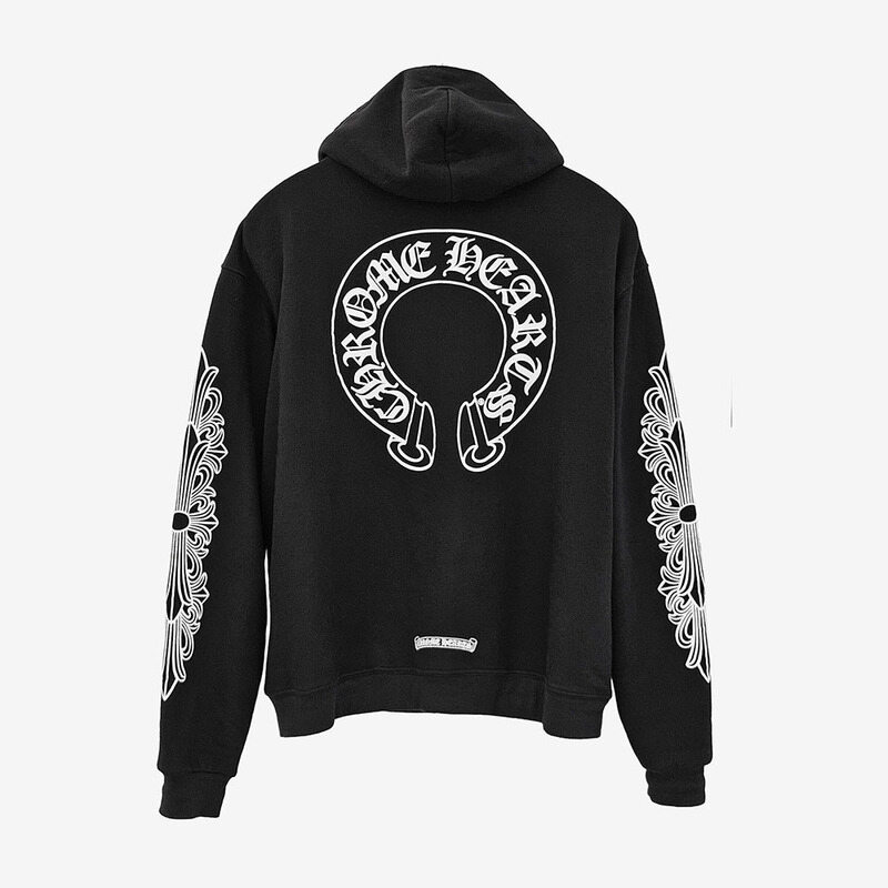 [어포드] 크롬하츠 헤비웨이트 플로랄 홀스슈 블랙 L IVXMCVM9 - Chrome Hearts