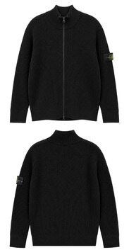 [스톤아일랜드] 26FW 와펜패치 버진 울 집업 가디건 블랙 남성 자켓 L2S155100017 S00C2 V0029 / TFS 썸네일 3
