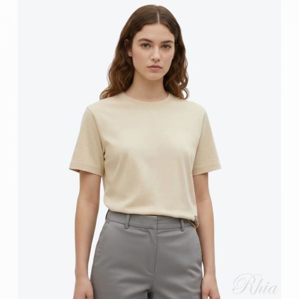 버버리 체크 라벨 코튼 티셔츠 8103506 반팔 - Burberry