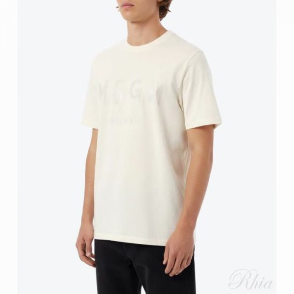 MSGM 로고 프린트 티셔츠 3840MM510 257002 02 - MSGM