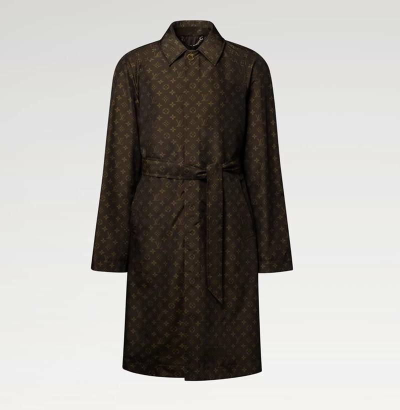 [백화점 풀셋] 루이비통 남자 남성 브라운 발수 나일론 실크 테크 카코트 L1AKPOS - Louis Vuitton