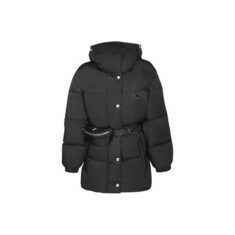 26FW 삼각로고 포켓 벨티드 후드 패딩자켓 블랙 29X966 1WQ8 F0002 썸네일 1