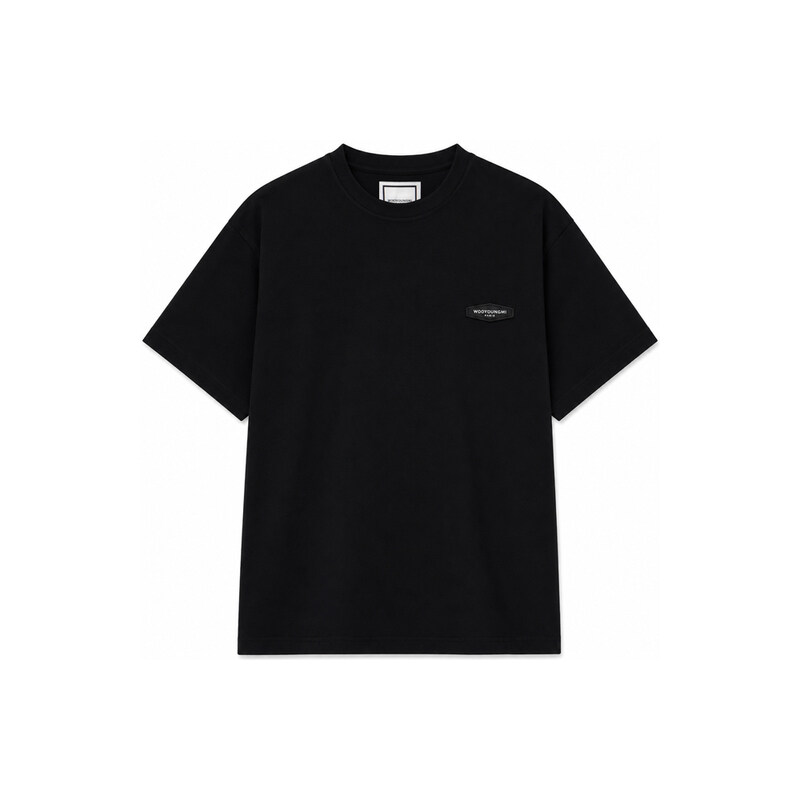 26SS 로고 패치 스트링 티셔츠 블랙 W261TS11 715B - Wooyoungmi