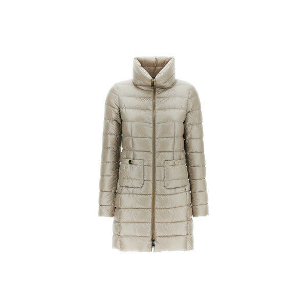 26FW 마리아 MARIA 하이넥 라이트 패딩자켓 베이지그레이 PI0002DIC 12017 9402 - Herno