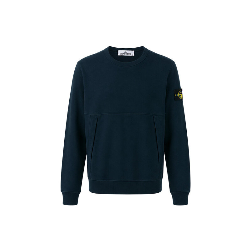 15주년 와펜 패치 사이드 포켓 맨투맨 다크블루 721561151 V0028 - Stone Island