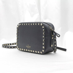 Valentino(발렌티노) NW1B0809VSF 블랙 카프스킨 락스터드 스몰 카메라 크로스백 썸네일 1