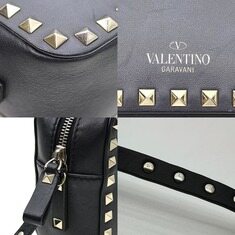 Valentino(발렌티노) NW1B0809VSF 블랙 카프스킨 락스터드 스몰 카메라 크로스백 썸네일 5
