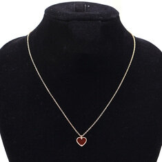 Van Cleef&Arpels(반클리프앤아펠) VCARN59N00 18K 옐로우 골드 커넬리언 스위트 하트 목걸이 썸네일 4