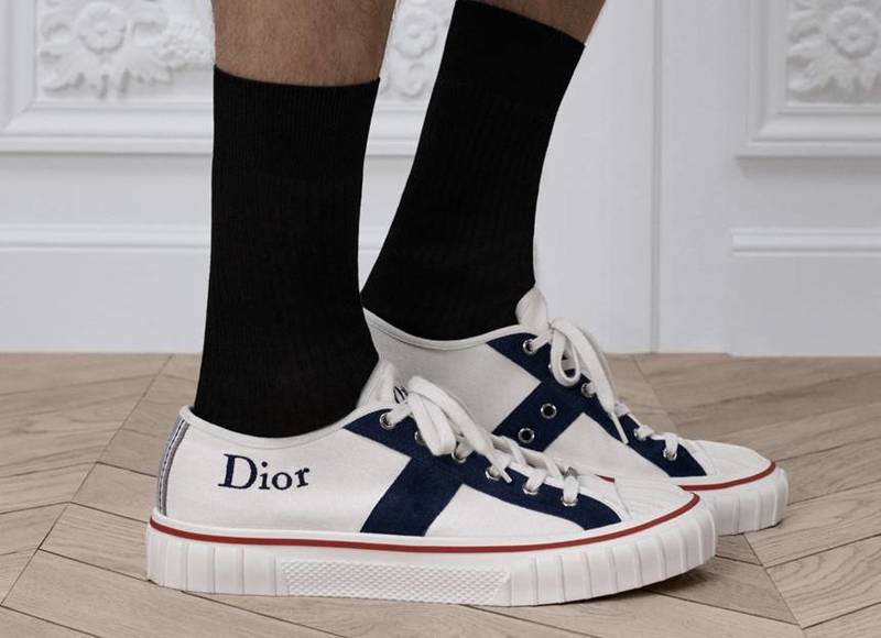 [백화점 풀셋] 디올 남자 남성 후퍼 로우탑 캔버스 스니커즈 운동화 신발 D3SN376ZDF - Christian Dior