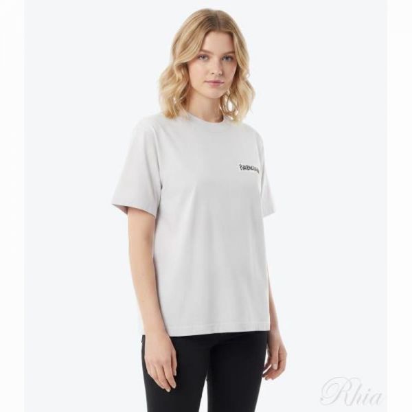 발렌시아가 26SS 마스킹 테이프 미디엄 핏 티셔츠 850990 TTVL6 9012 - Balenciaga