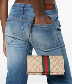 [비엔비명품관] GUCCI 구찌 여성 웹 스몰 파우치 크로스백 썸네일 3
