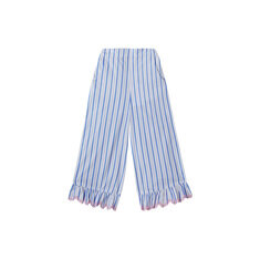 키즈 루키니 LOUKINI 러플 팬츠 블루 씨사이드 스트라이프 26S_P0146 LOUKINI BLUE 썸네일 1