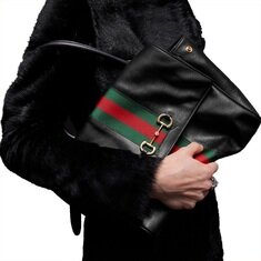 [비엔비명품관] GUCCI 구찌 여성 파파라초 미디엄 탑 핸들백 토트백 숄더백 썸네일 4