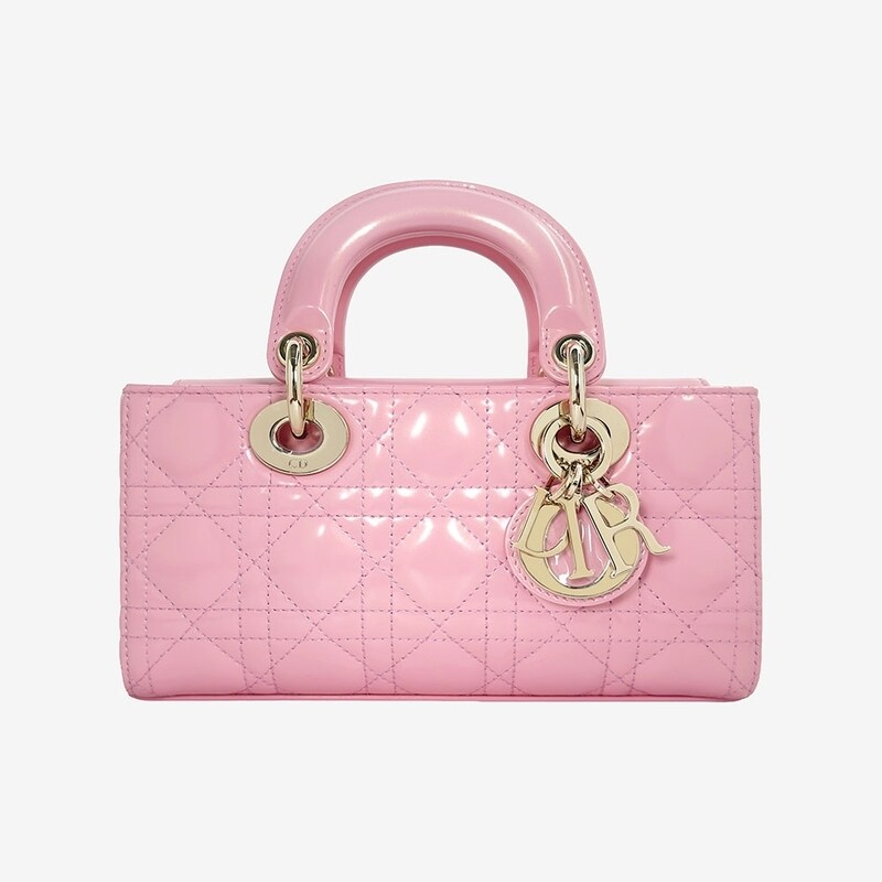 [어포드] 디올 레이디 디조이 스몰 토트백 핑크 펄 페이던트 까나쥬 2COQHR7O - Christian Dior