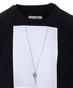 26SS MM6 메종마르지엘라 반팔 티셔츠 SH0GC0068 M20050 900 BLACK DOM 썸네일 4