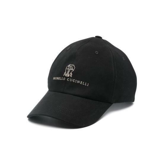 26FW 브루넬로 쿠치넬리 로고 자수 베이스볼 캡 M252D9850 CEK15 BLACK DOM - Brunello Cucinelli