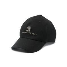 26FW 브루넬로 쿠치넬리 로고 자수 베이스볼 캡 M252D9850 CEK15 BLACK DOM 썸네일 1