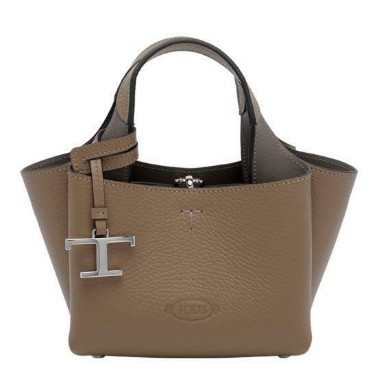 26FW 토즈 마이크로 토트백 XBWAPAFL000QRI 6L31 BROWN GREY DOM - Tods
