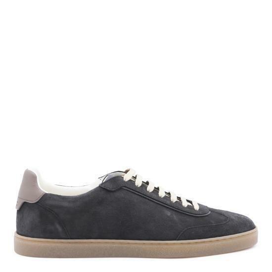 26FW 브루넬로 쿠치넬리 스웨이드 스니커즈 MZUMGLJ336 CLV06 BLACK DOM - Brunello Cucinelli