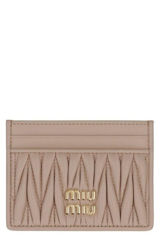 26FW 미우미우 마테라쎄 카드 나파레더 카드홀더 5MC076AFPPF0236 POWDER PINK DOM - Miu Miu