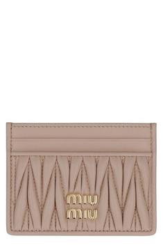 26FW 미우미우 마테라쎄 카드 나파레더 카드홀더 5MC076AFPPF0236 POWDER PINK DOM 썸네일 1