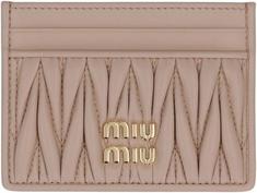 26FW 미우미우 마테라쎄 카드 나파레더 카드홀더 5MC076AFPPF0236 POWDER PINK DOM 썸네일 2